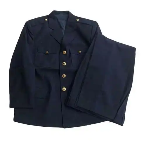 87式夏常服05春秋半全衬毛料海款老式干部凡立丁收藏长袖套装跨境