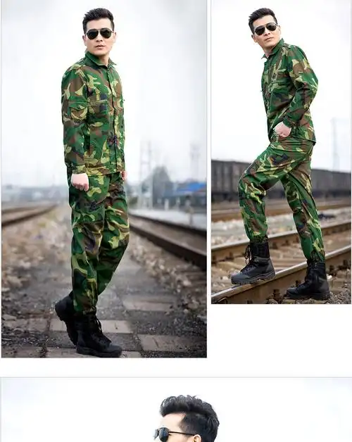 空军训练服迷彩服男套装夏季薄款军训新式户外工地耐磨劳动工装劳保服