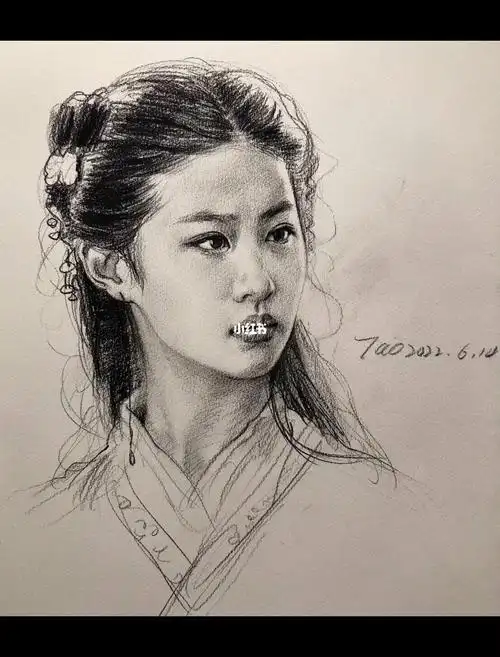 赵盼儿  #赵灵儿  #画画  #手绘  #美术生  #头像  #速写  #素描