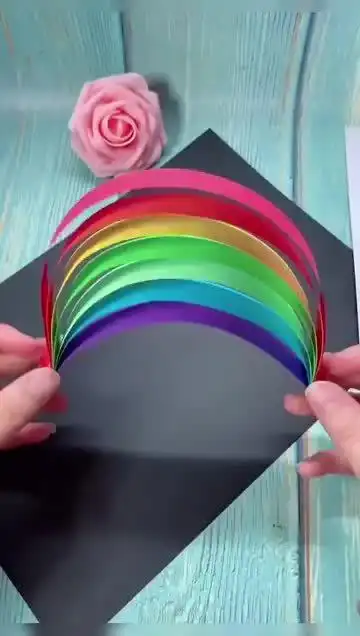 彩虹摆件手工diy教程～来来