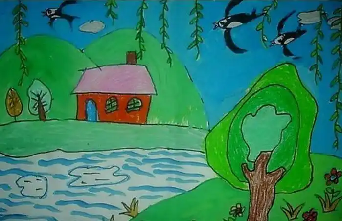 春天来了绘画作品图片大全      看了春天来了绘画作品图片的人还