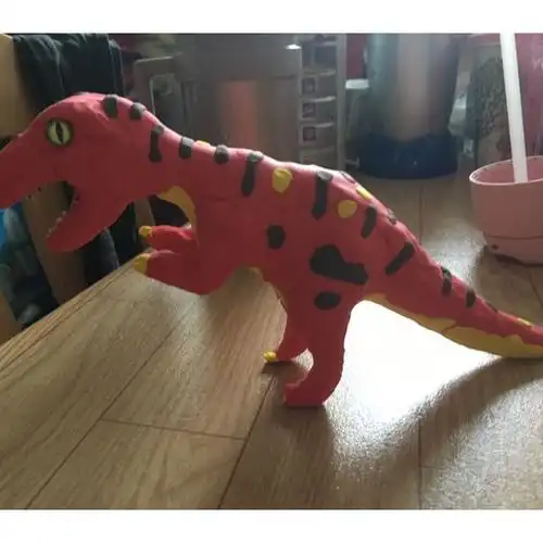 若小贝幼儿超轻粘土新款仿真模型恐龙乐园套装儿童手工制作橡皮泥无毒