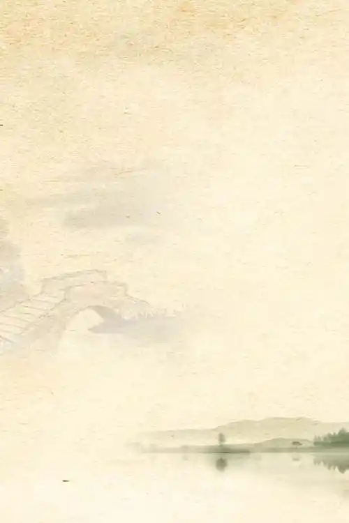 国画培训班背景图 国画 山水 古风 简约 文艺 清新 纹理