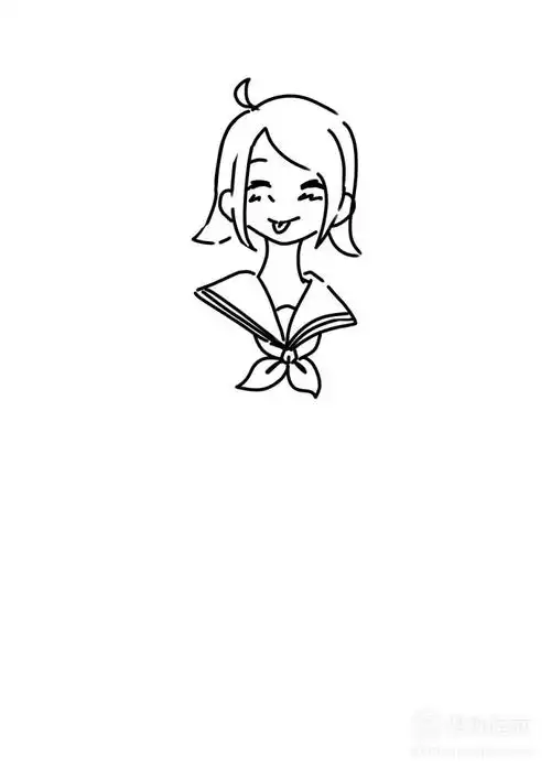 人物绘画:穿水手服的少女怎么画?