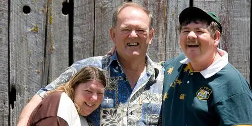 cliff robinson with his special needs children marita and johnny