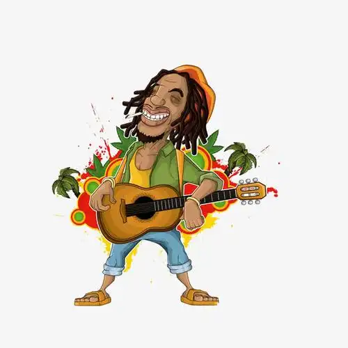 卡通摇滚音乐人物