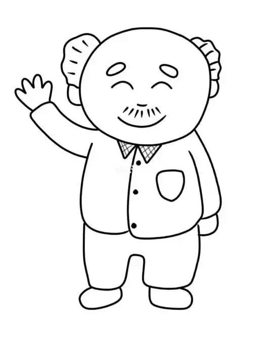 爷爷简笔画 爷爷简笔画头像