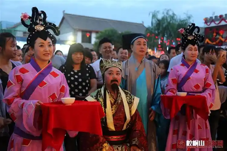 大型古装情景剧《忆画崆峒》在广成驿站进入最后彩排