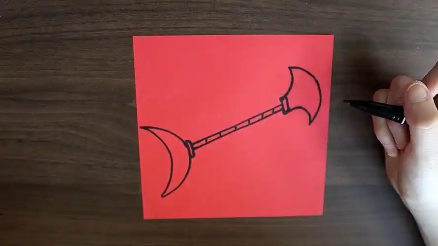 禅杖的简笔画如何画?