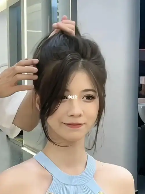 韩式八字刘海女孩子必备刘海之一75