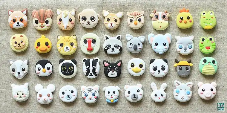 超轻粘土手工可爱动物头9p