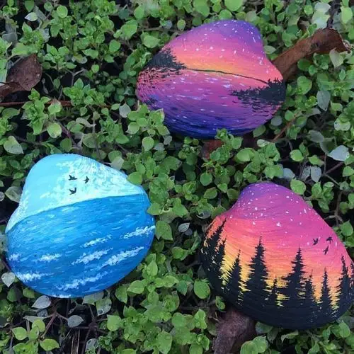 贝壳上的画艺术家katiebrooks