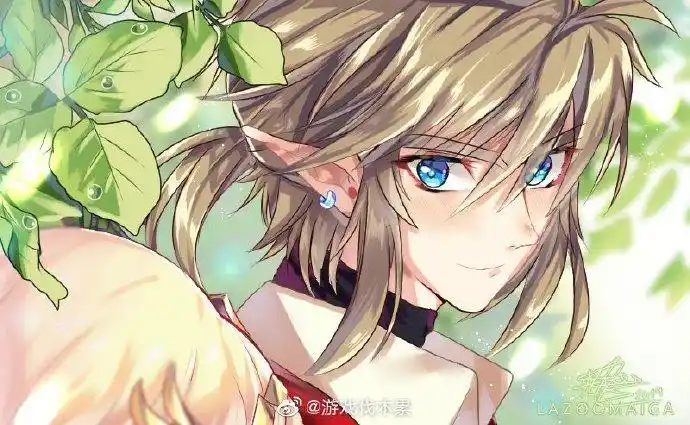 游戏趣图#漫画风塞尔达公主和林克,可以当情头用啦~(twi:lazoomaiga)