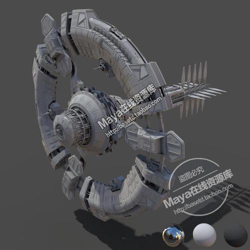 maya 模型 三维素材 机械模型 飞船 模型比较细