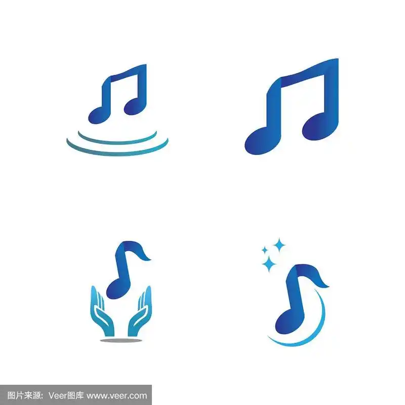 音乐标志设计元素简单符号注释