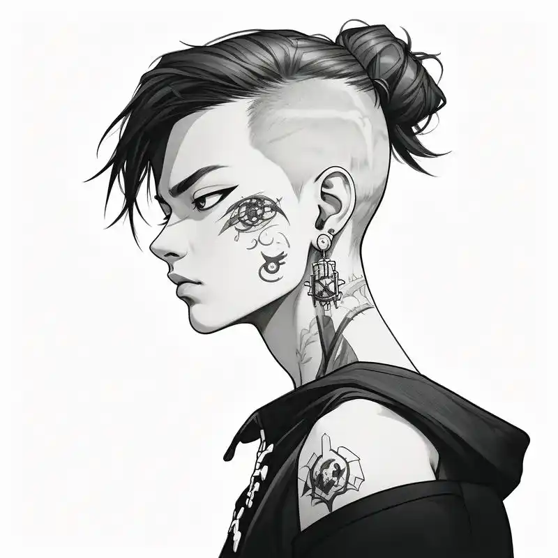 😎社会人纹身男头像精选🔥 今天给大家带来一组超酷的社会人纹身