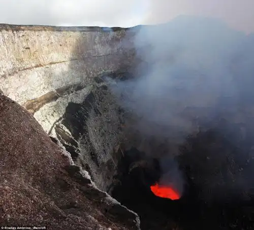 火山口内部情形