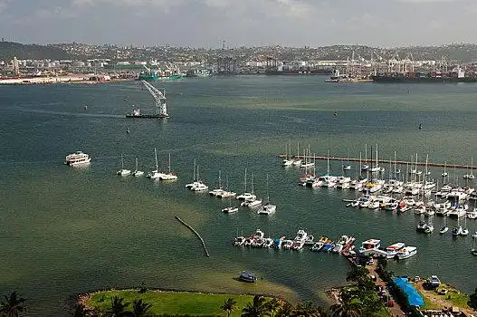 风景,远眺,码头,港口,德班,南非,非洲