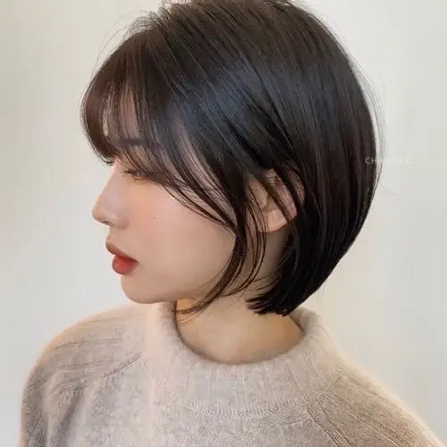 2021潮流短发5款风靡日韩的下巴短发干净利落又减龄