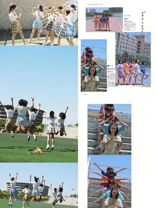 毕业写真拍照姿势大合集④六人毕业照拍照