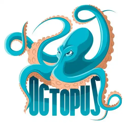 矢量章鱼图片-抽象矢量章鱼元素的装饰海报设计素材-高清图片-摄影