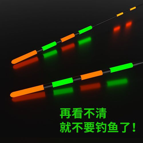 纳米高灵敏四目加粗尾夜光漂大物鲤鱼鲫鱼超醒目日夜两用电子漂