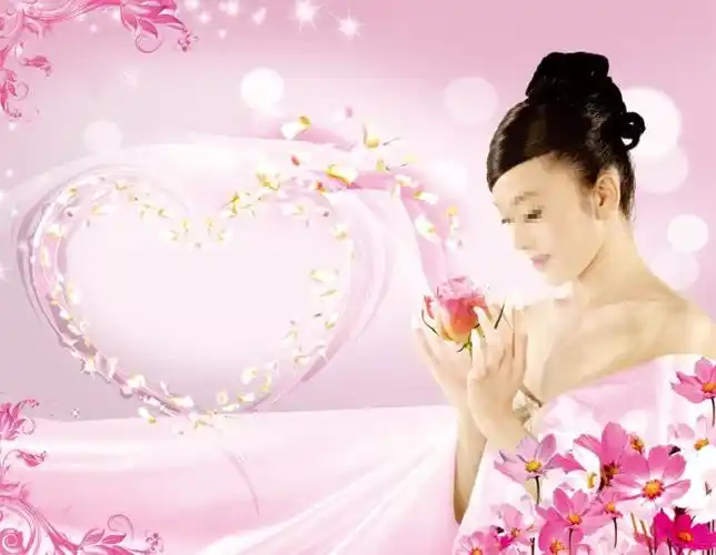 【psd】美女美容护肤 宣传海报广告psd分层素材模板