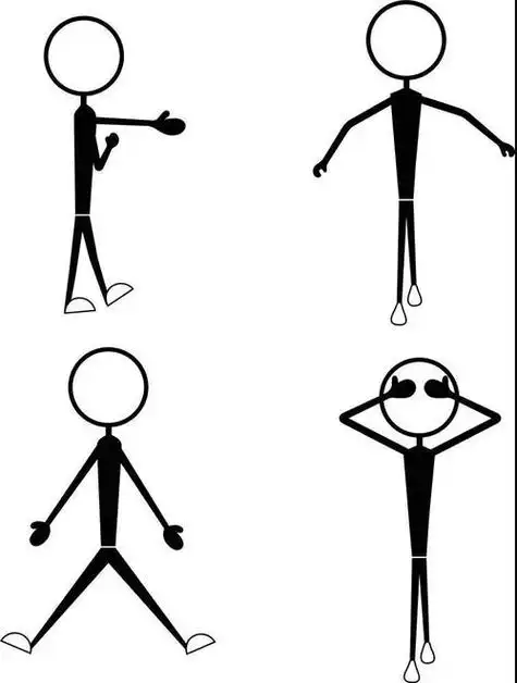 小人身体简笔画