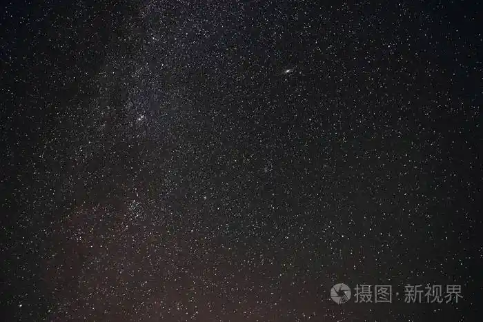 与银河的灰色星空夜空背景