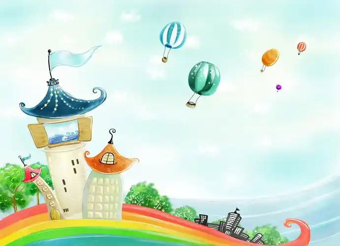 夏季卡通矢量背景图片