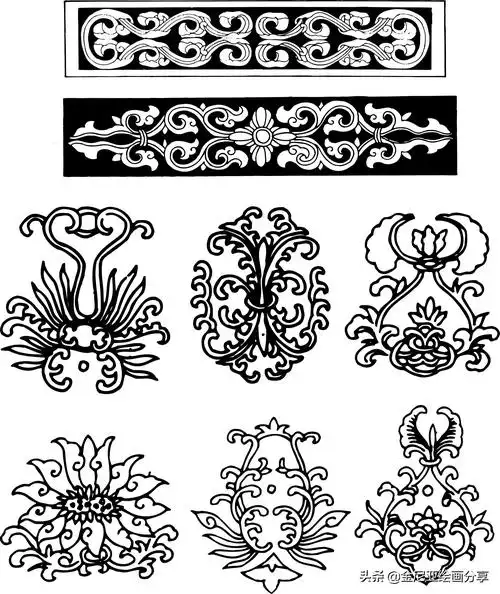 吉祥图案 图腾 传统花纹图案 动漫平面设计 广告设计 装饰图案 元素