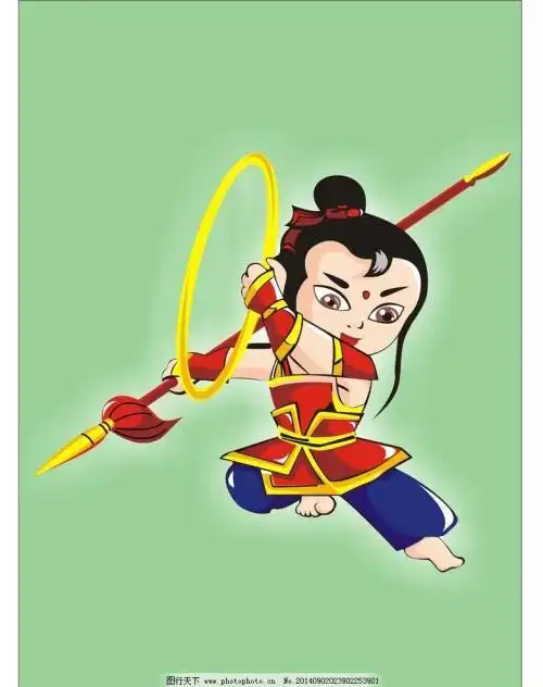 手抄报电子版西游人物哪吒的手抄报 西游记手抄报哪吒闹海民间故事手