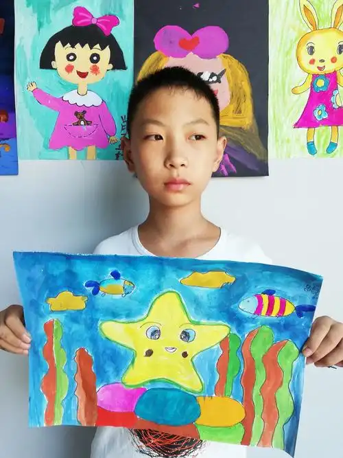 水粉《小海星》