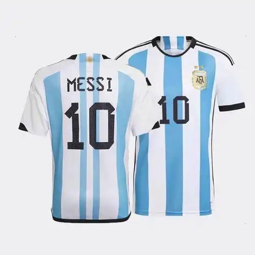 2022卡塔尔世界杯球衣主场10号梅西21号巴拉足球足球服