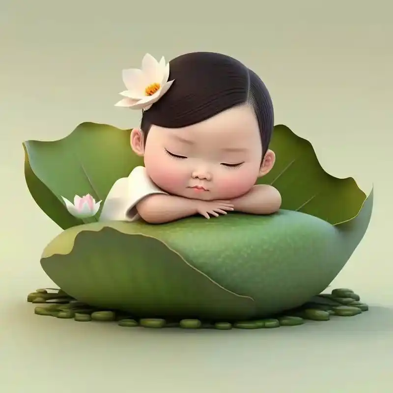 送您一组佛系荷花仙子头像,愿您吉祥[鲜花][鲜花]