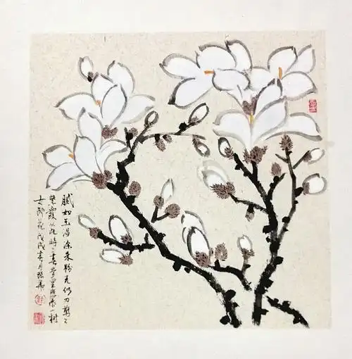 作品《白玉兰》