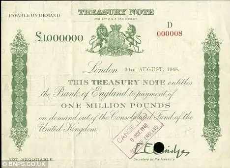 外汇首页 货币专栏 英镑 英镑介绍英国历史上曾发行100万面值的英镑