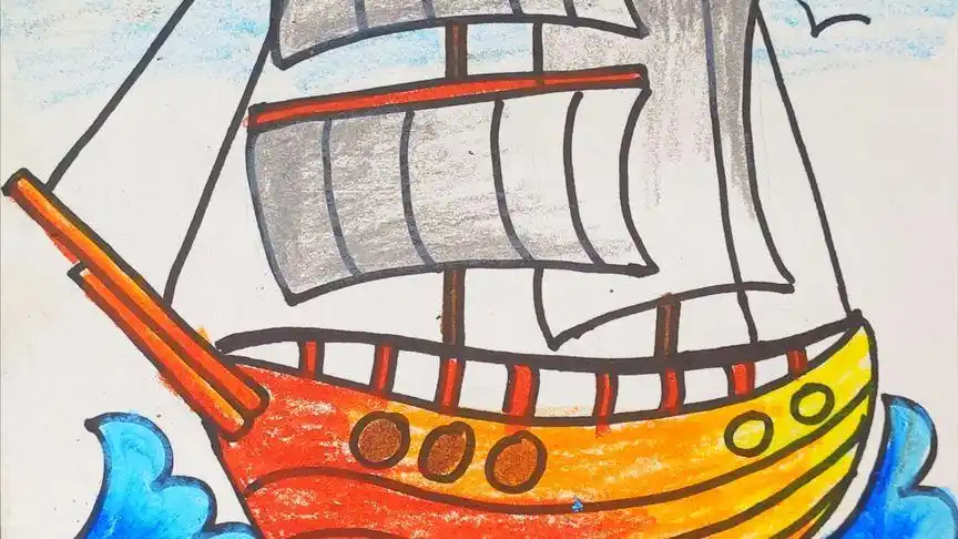 儿童画简笔画帆船怎么画 乘风破浪的帆船 带你驶向彼岸