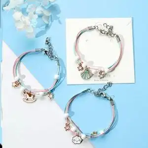 闺蜜手链女三人款友谊姐妹