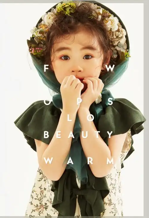 儿童摄影服装展会 6-8岁女童影楼主题时尚潮流女孩艺术照潮衣