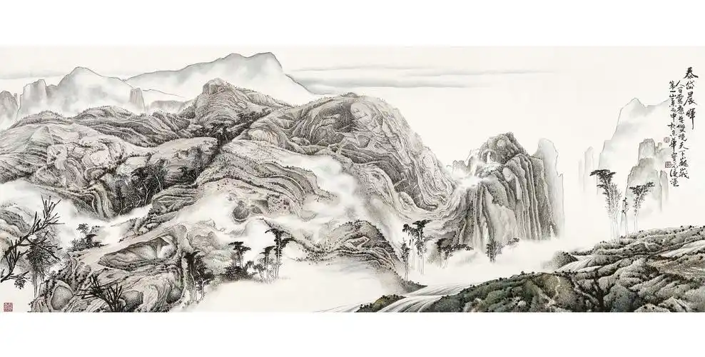 艺术先锋孙宝元山水画作品图集