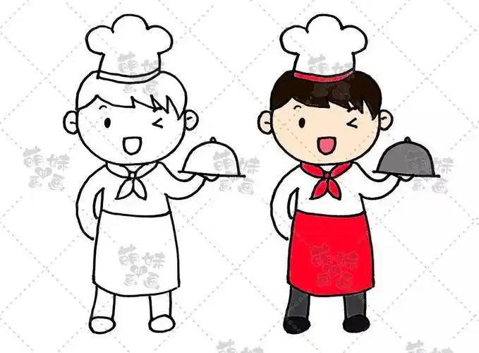 不同职业人物的简笔画简单可爱画在手抄报或手账本上吧