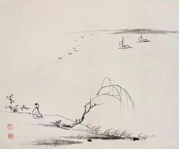 雅赏| 十幅极简小画,意境悠远