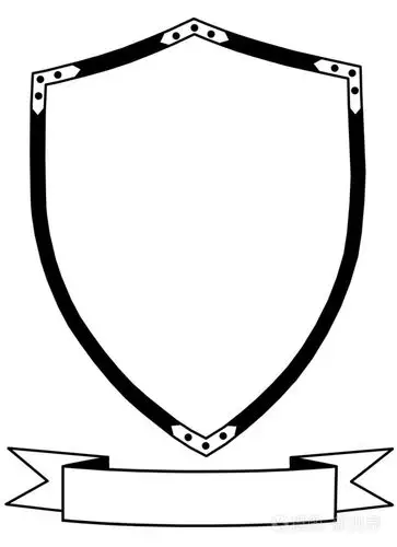 隔离16 世纪战争盾牌与横幅