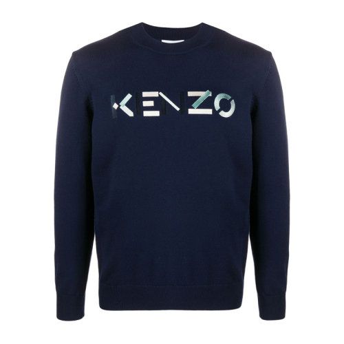 kenzo 高田贤三 男装 服装 羊毛彩色logo徽标刺绣运动衫 男士毛衣