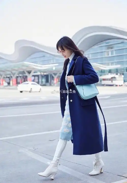 郑爽机场造型