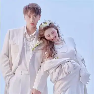 婚纱情头图片一对两张婚纱照情侣头像唯美