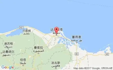 埃及港口达米埃塔damietta港口地图