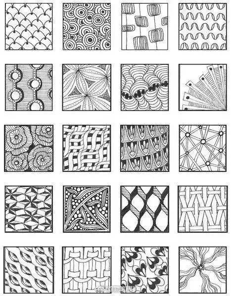 线描花纹参考