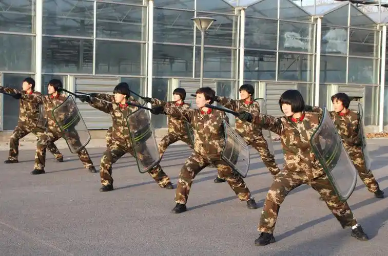 标题:武警北京某部女兵训练场上招招制敌"快狠准"